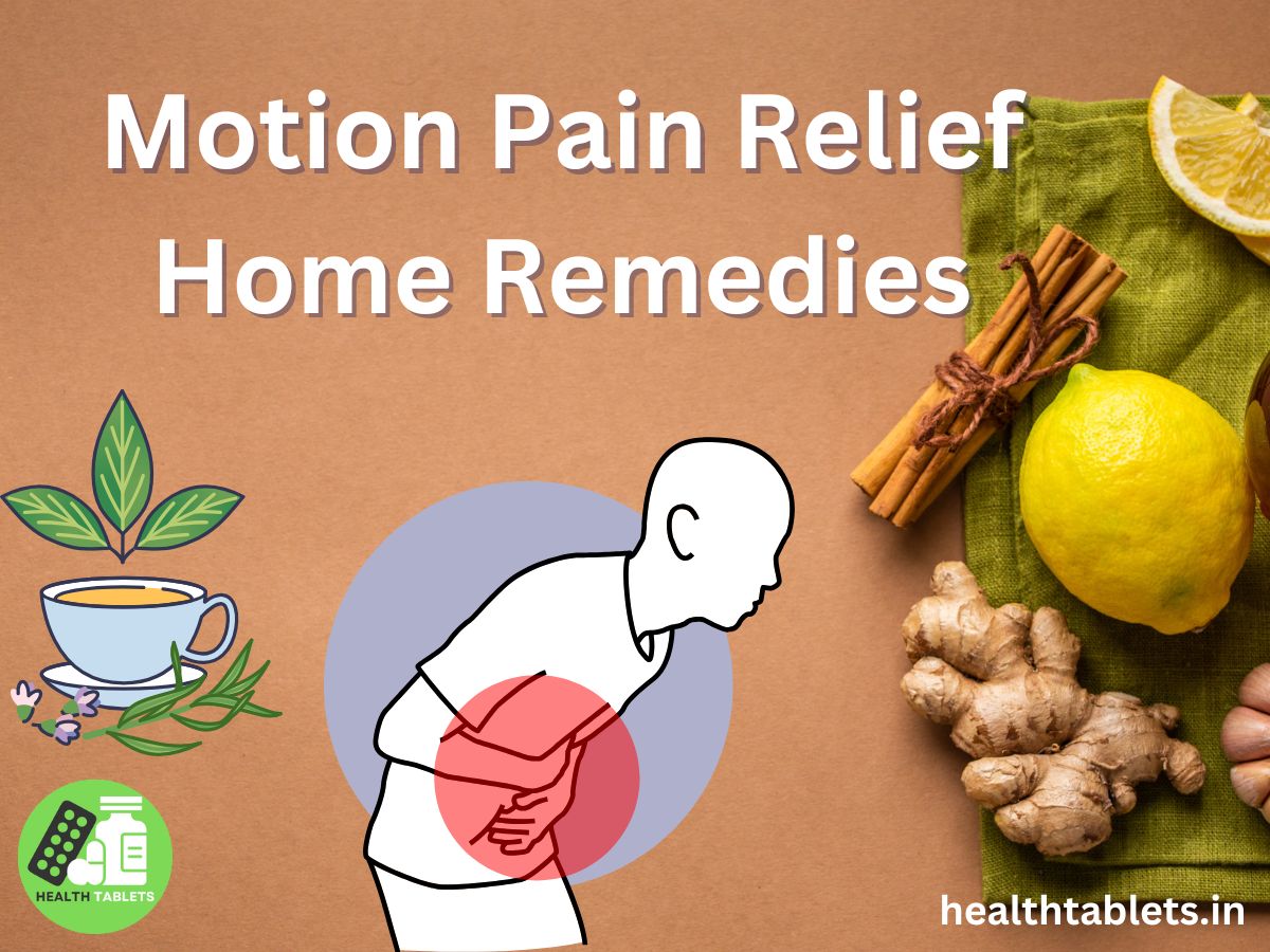Motion Pain Relief Home Remedies